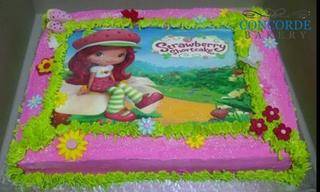picture cake strawberry shortcake